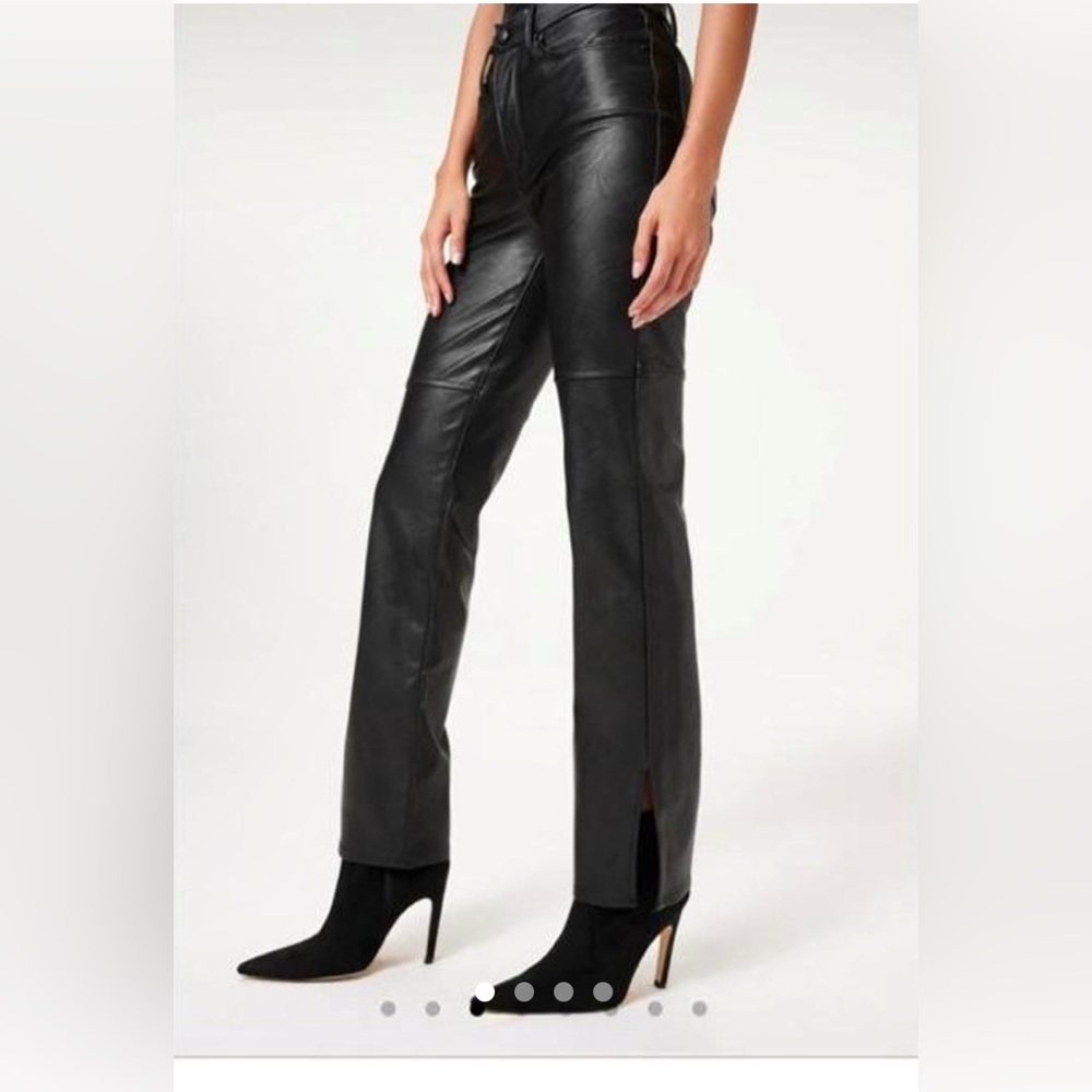 Good American faux leather pants